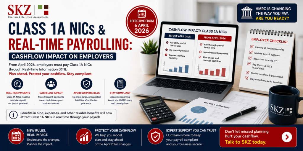 Class 1A NICs & Real-Time Payrolling: Cashflow Impact on Employers 2 Class 1A NICs & Real-Time Payrolling Cashflow Impact on Employers
